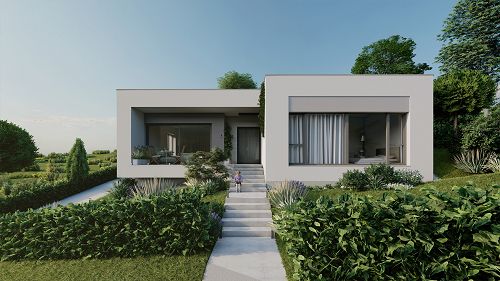 33498 In der rapid entwickelnden Siedlung Zalacsány ist das neue Familienhaus, gebaut in höchster Qualität, zu verkaufen.
