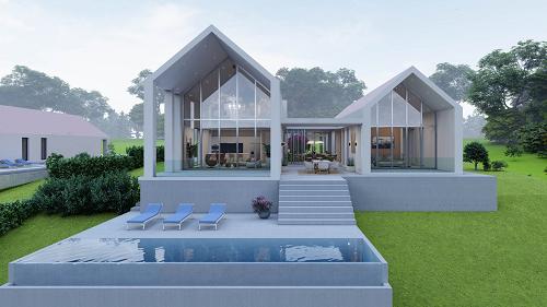 33872 Sensationelle Villa vor den Toren Budapests mit Pool, Panorama und jeglichen Extras